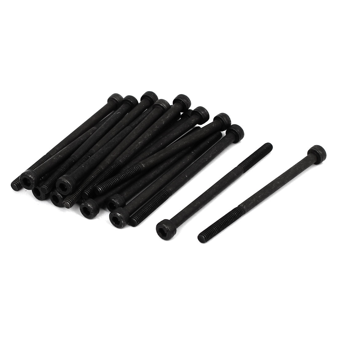 Harfington M4 x 65mm Alloy Steel Bolt Cap Point Hex Socket Head Screws Black 20PCS
