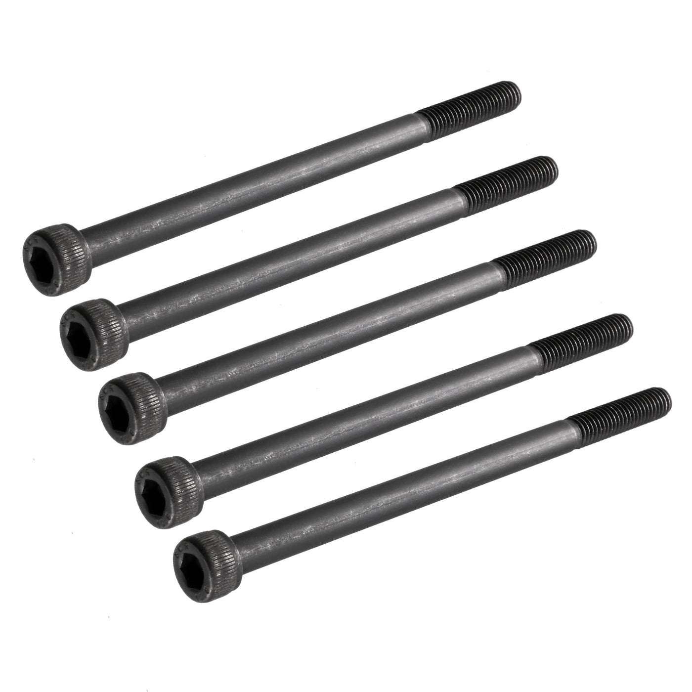 Harfington M6 x 100mm Alloy Steel 12.9 Grade Hex Socket Head Cap Machine Screw Bolt 5PCS