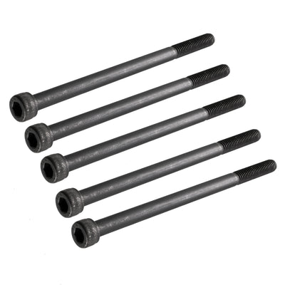 Harfington M6 x 100mm Alloy Steel 12.9 Grade Hex Socket Head Cap Machine Screw Bolt 5PCS