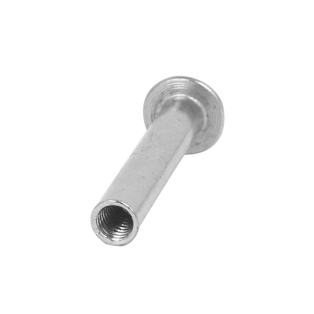 Harfington Photo Album Metal Nickel Plated Binding Screw Post Nut 5mmx30mm 5pcs