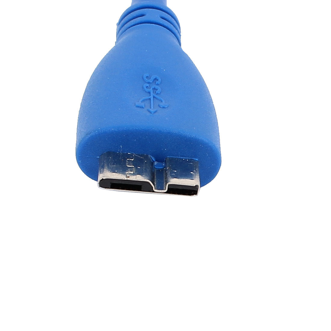 Harfington 0.1Ft SuperSpeed USB 3.0 Type A Male to Micro B Male Data Extension Cable Blue