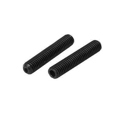 Harfington DIN916 M3x16mm Metal Grade 10.9 Hex Socket Set Screw Bolt Fastener Black 40pcs