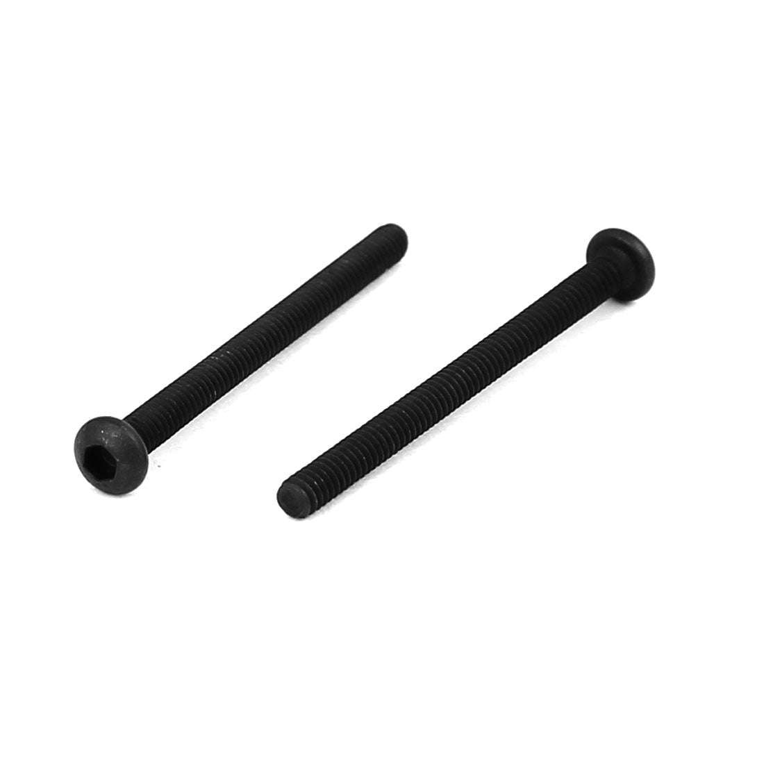 Harfington M2x25mm Metal Grade 10.9 Button Head Hex Socket Cap Screw Bolt Fastener 25pcs