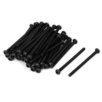 Harfington M2x30mm Metal Grade 10.9 Button Head Hex Socket Cap Screw Bolt Fastener 20pcs