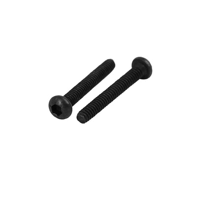 Harfington M1.6x12mm Metal Grade 10.9 Button Head Hex Socket Cap Screw Bolt Fastener 50pcs