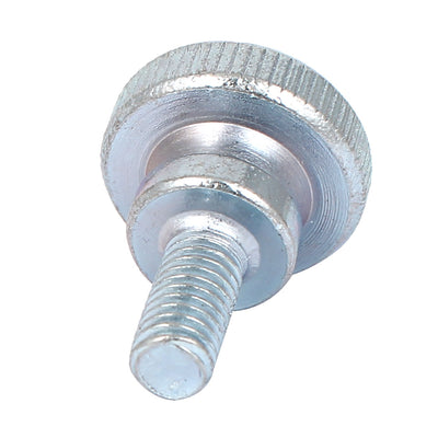 Harfington 5 Pcs M5x10mm Carbon Steel Step Hand Screw Flat Knurled Head Thumb Screws Bolts