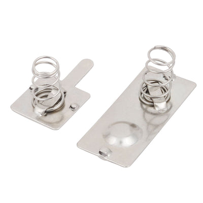 Harfington 12pcs Silver Tone Metal AA Alkaline Button Coin Battery Plate