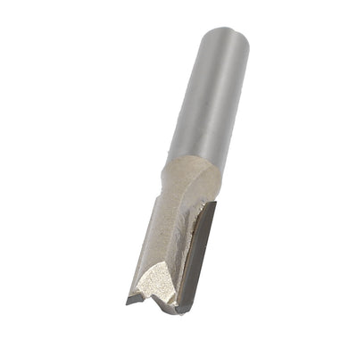 Harfington 1/4" Cutting Dia 1/4" Shank Diameter Double Flute Straight Router Bits 2pcs