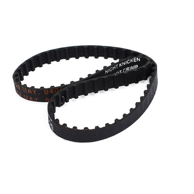 Harfington 130XL Rubber Closed Loop Timing Belt Black 330mm Circumference 6mm Width 2pcs