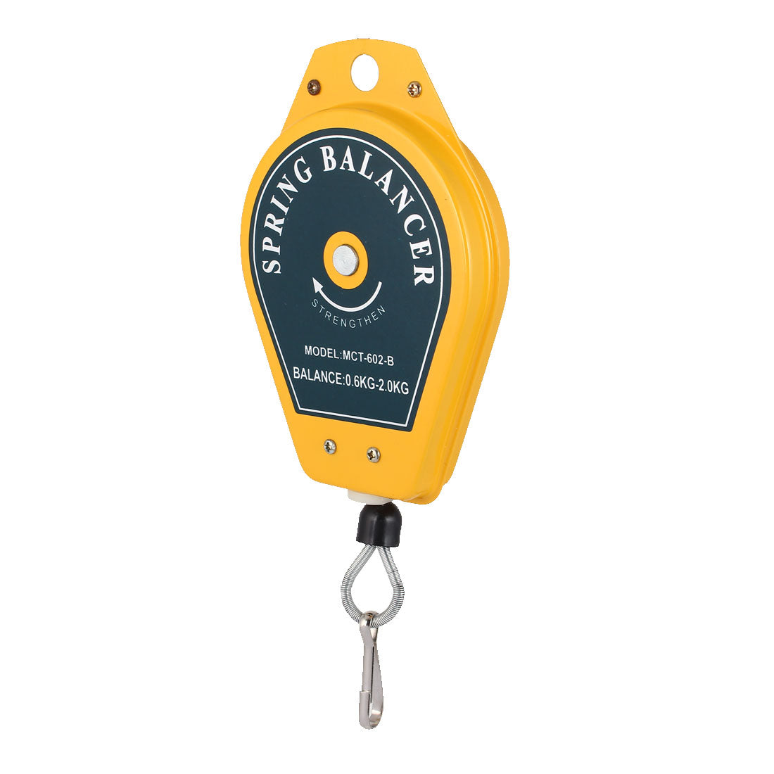 Harfington Assembly-line 0.6-2.0Kg Metal Plastic Spring Balancer Holder Hanging Yellow