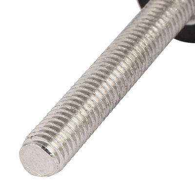 Harfington M8 x 50mm Male Thread 38mm Star Head Dia Screw On Type Clamping Knob 5pcs