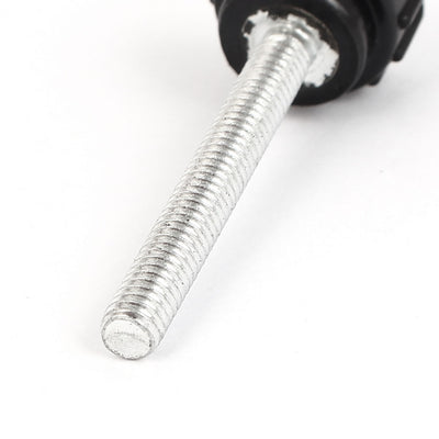 Harfington M4x30mm Male Thread 14mm Head Dia Straight Round Knurled Grip Clamping Knob 5pcs