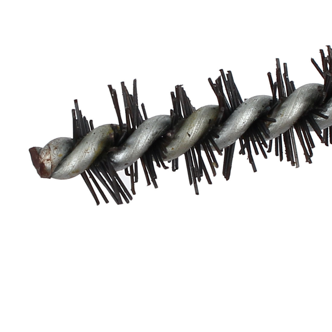 Harfington Pipe Tube Cylinder Cleaning Bore Wire Brushs Silver Tone 29cm Length 5pcs