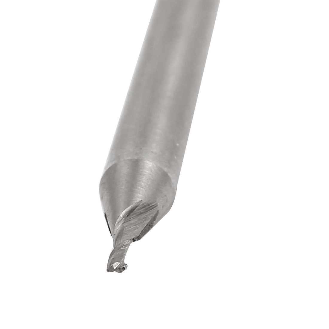 Harfington 1.5mm Cutting Dia 51mm Long HSS-AL 2-Flute Straight Shank End Mill Cutter Tool