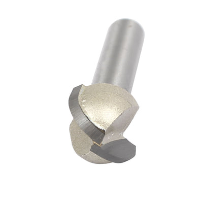Harfington 1/4-inch Shank 1/2-inch Cutting Dia 2 Flutes Core Box Router Bits Woodwoking Tools 2pcs