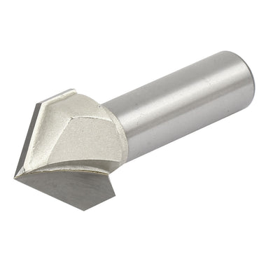 Harfington 1/2-inch Shank 7/8-inch Cutting Dia 90 Degree V-Grooving Chamfer Router Bits Cutter