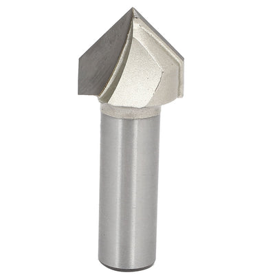 Harfington 1/2-inch Shank 7/8-inch Cutting Dia 90 Degree V-Grooving Chamfer Router Bits Cutter
