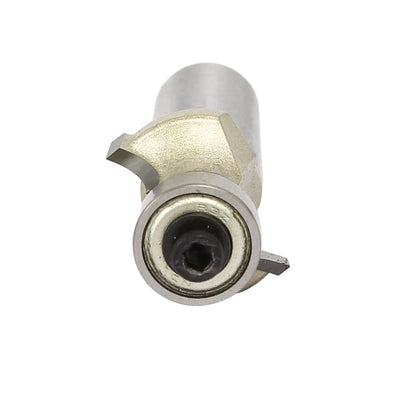 Harfington 1/2-inch Shank 3/8-inch Cutting Dia 2 Flutes Corner Round Roundover Router Bit Coated