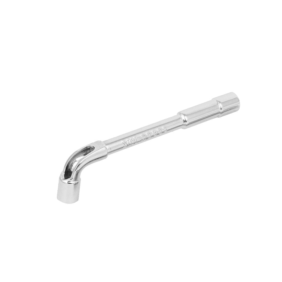Harfington 8mm 5/16-inch Socket Metal L Shaped Double Ended Hex Spanner Wrench Silver Tone