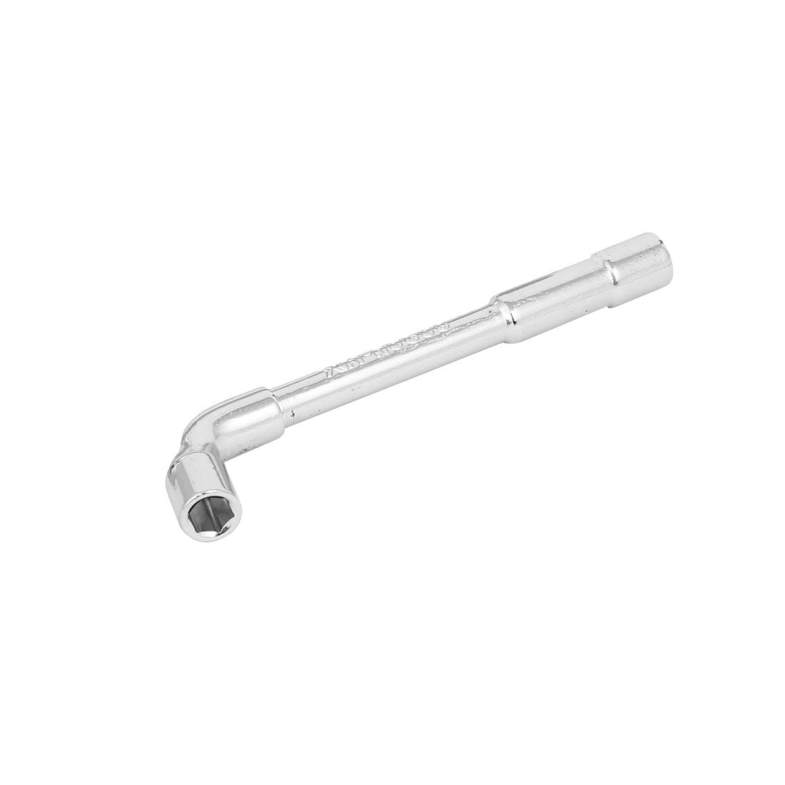 Harfington 8mm 5/16-inch Socket Metal L Shaped Double Ended Hex Spanner Wrench Silver Tone