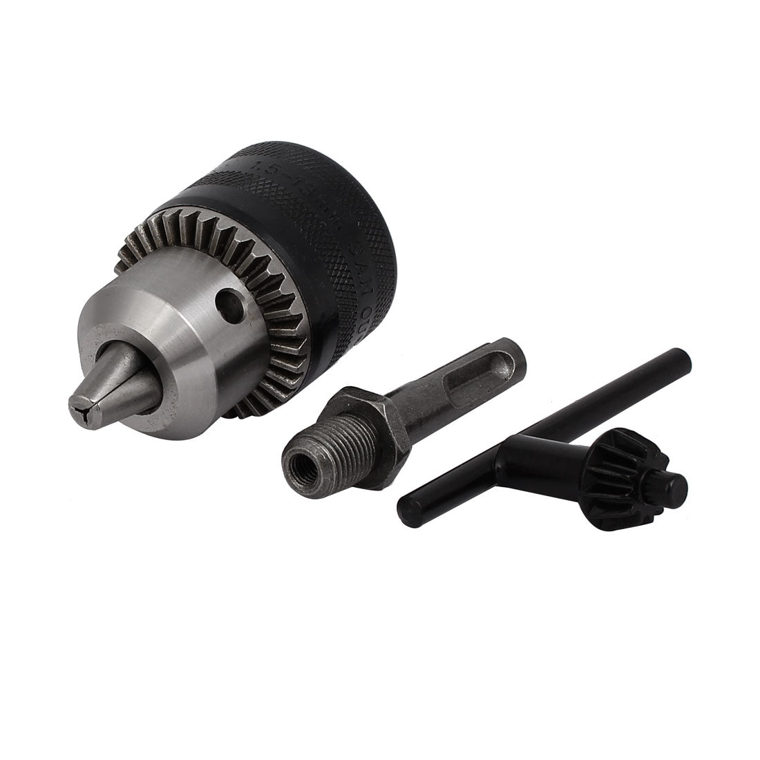 Harfington 1/2-20UNF Connect 1.5-13mm Capacity 3-Jaw Electric Spanner Drill Chuck Set 3 in 1