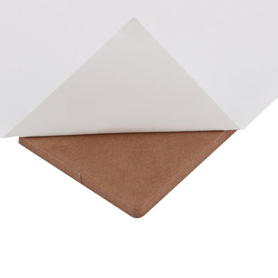 Harfington Uxcell Table Chair EVA Square Anti Skid Furniture Feet Pads Cover Cushion Brown 25 x 25mm 18pcs