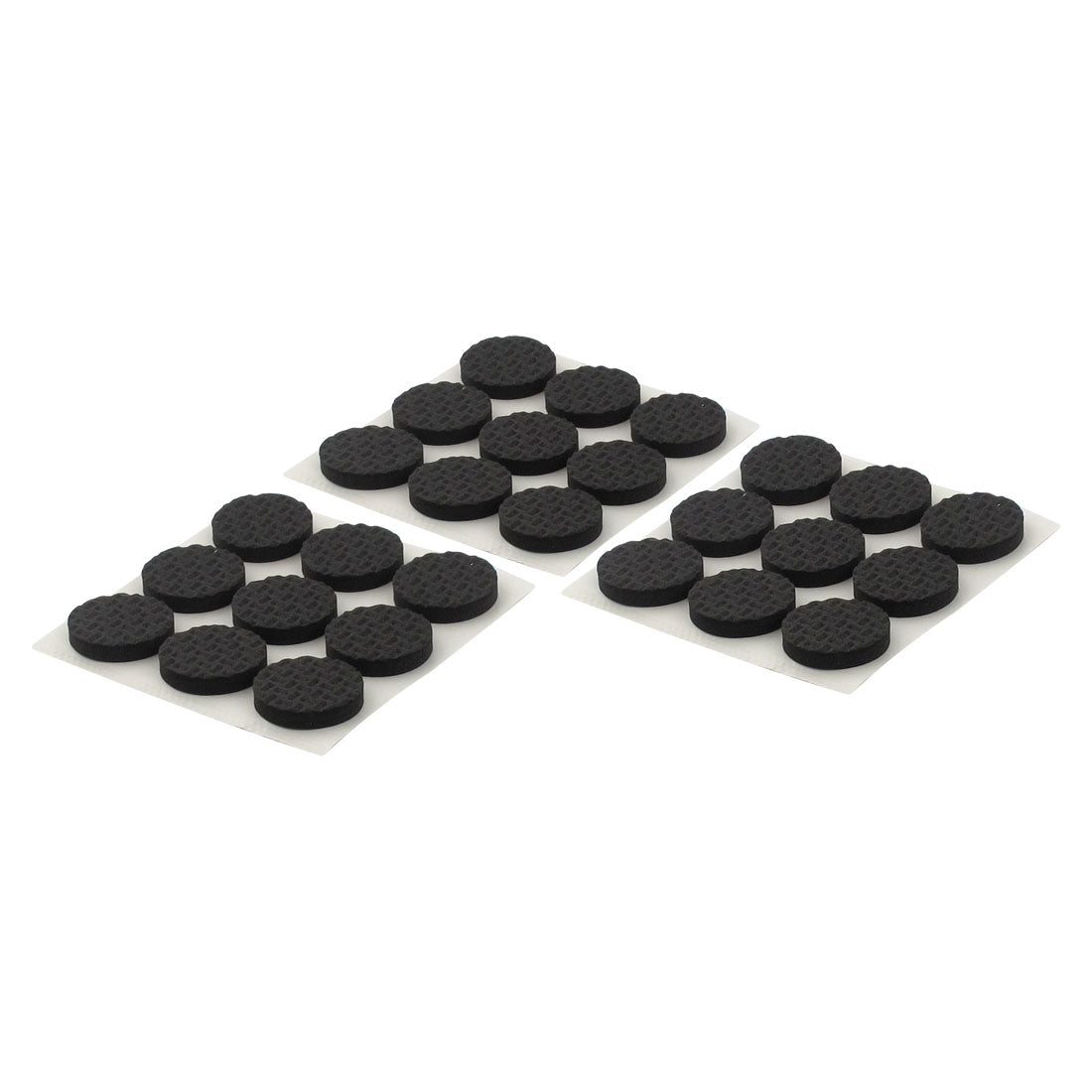 uxcell Uxcell Household Round EVA Antislip Self Stick Chair Furniture Foot Pads Mats Black 22mm Dia 27pcs