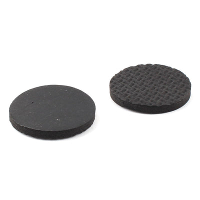 uxcell Uxcell Office Round EVA Anti Slip Self Adhesive Furniture Foot Pads Cushions Black 38mm Dia 32pcs