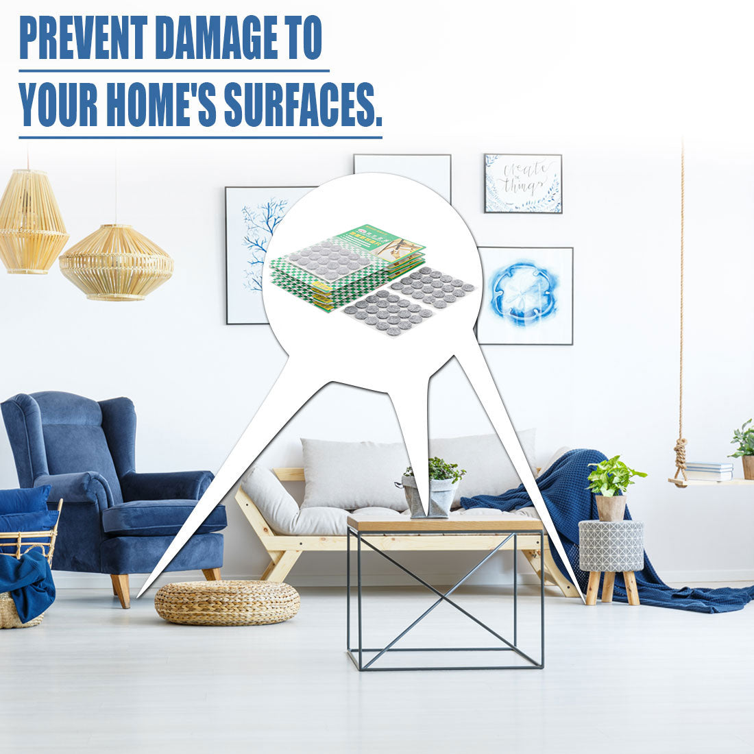 uxcell Uxcell Household Self Adhesive Surface Protection Furniture Felt Pads Mats Gray 15mm Dia 200pcs