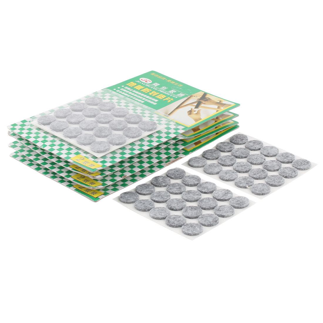 uxcell Uxcell Household Self Adhesive Surface Protection Furniture Felt Pads Mats Gray 15mm Dia 200pcs