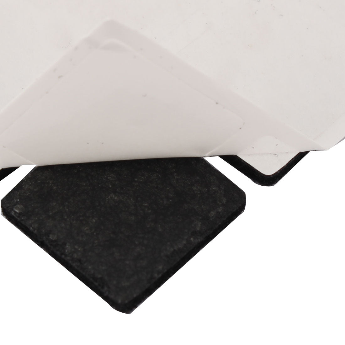 uxcell Uxcell Table Chair Square Anti Slip Self Adhesive Furniture Felt Pads Cover Black 18 x 18mm 64pcs