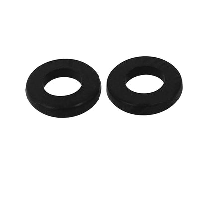 Harfington M3x6mmx1mm Plastic Round Flat Washer Gasket Spacer Seal Ring Black 200pcs