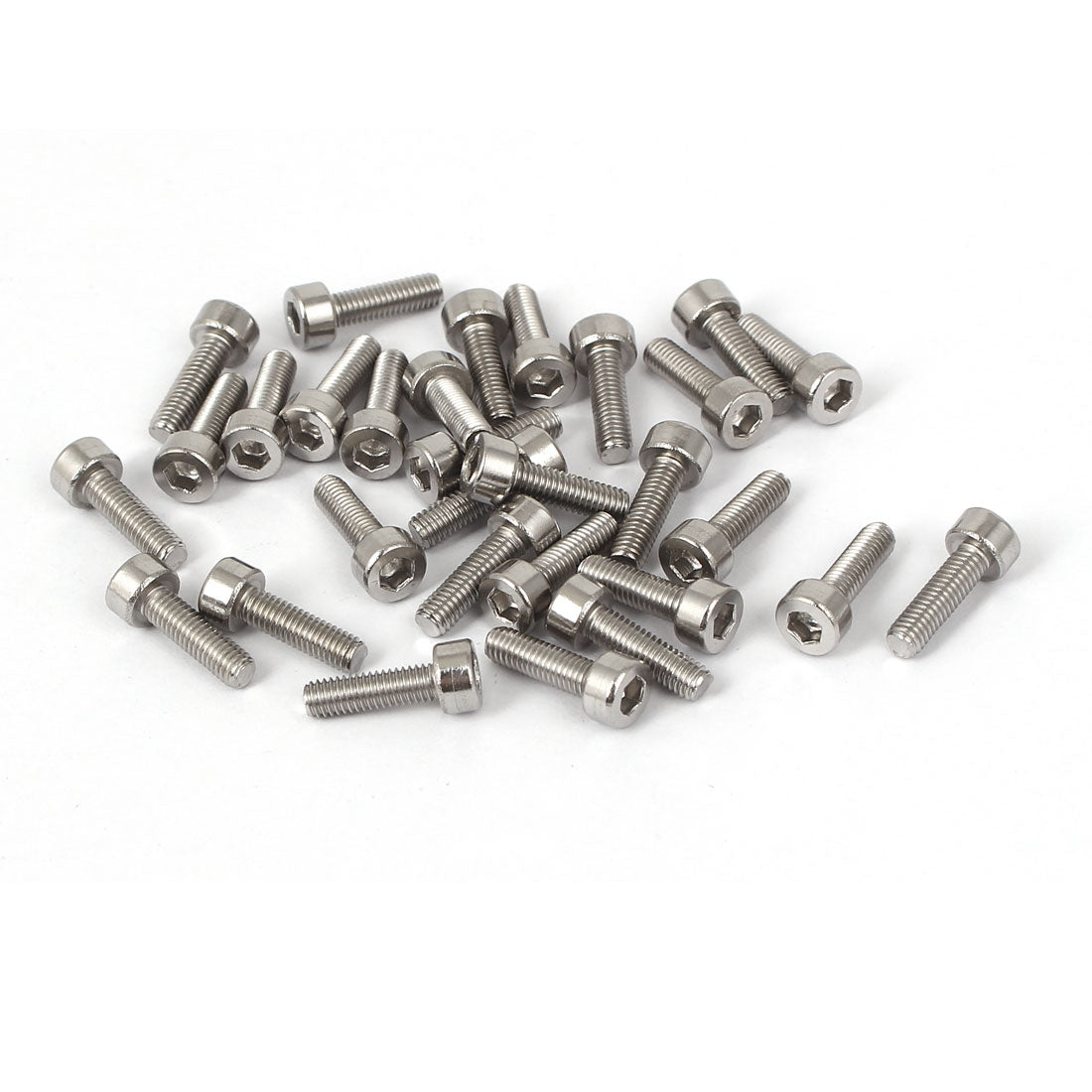 Harfington 30 Pcs M3x10mm 316 Stainless Steel Hex Socket Head Cap Screws Bolts Fasteners