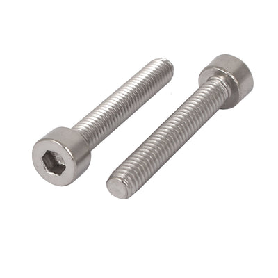 Harfington 20 Pcs M4x25mm 316 Stainless Steel Metric Hex Socket Head Cap Screws 30mm Length