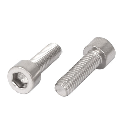 Harfington 10 Pcs M6x20mm 316 Stainless Steel Metric Hex Socket Cap Fasteners Bolts