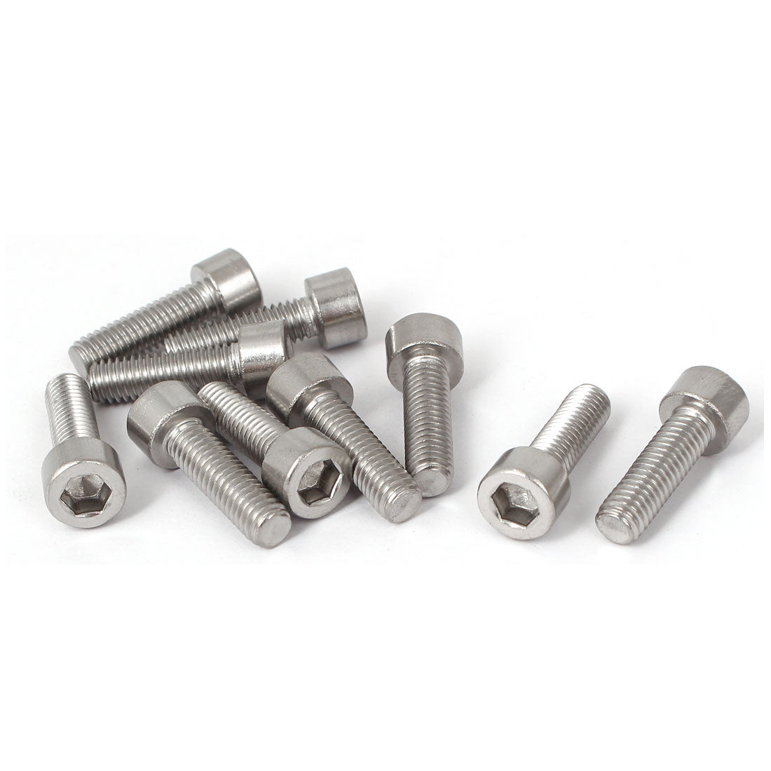 Harfington 10 Pcs M6x20mm 316 Stainless Steel Metric Hex Socket Cap Fasteners Bolts