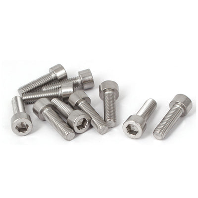 Harfington 10 Pcs M6x20mm 316 Stainless Steel Metric Hex Socket Cap Fasteners Bolts