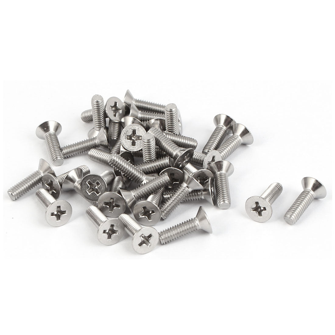 Harfington 40 Pcs M4x16mm 316 Stainless Steel Countersunk Phillips Machine Screws Fasteners