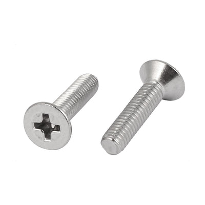 Harfington 30 Pcs M4x18mm 316 Stainless Steel Countersunk Phillips Machine Screws Fasteners