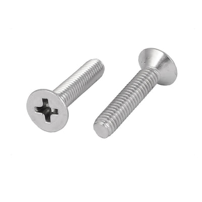 Harfington 30 Pcs M4x20mm 316 Stainless Steel Countersunk Phillips Machine Screws Bolts