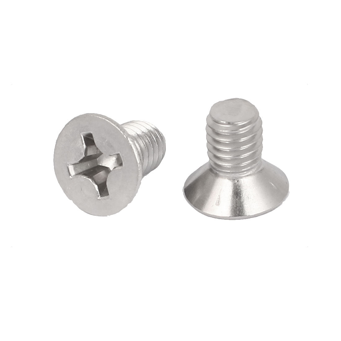 Harfington 15 Pcs M6x10mm 316 Stainless Steel Countersunk Phillips Machine Screws Fasteners