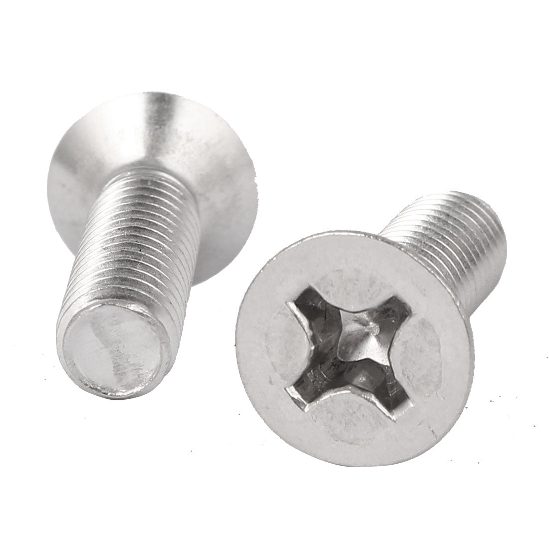 Harfington 10 Pcs M6x20mm 316 Stainless Steel Countersunk Phillips Machine Screws Bolts