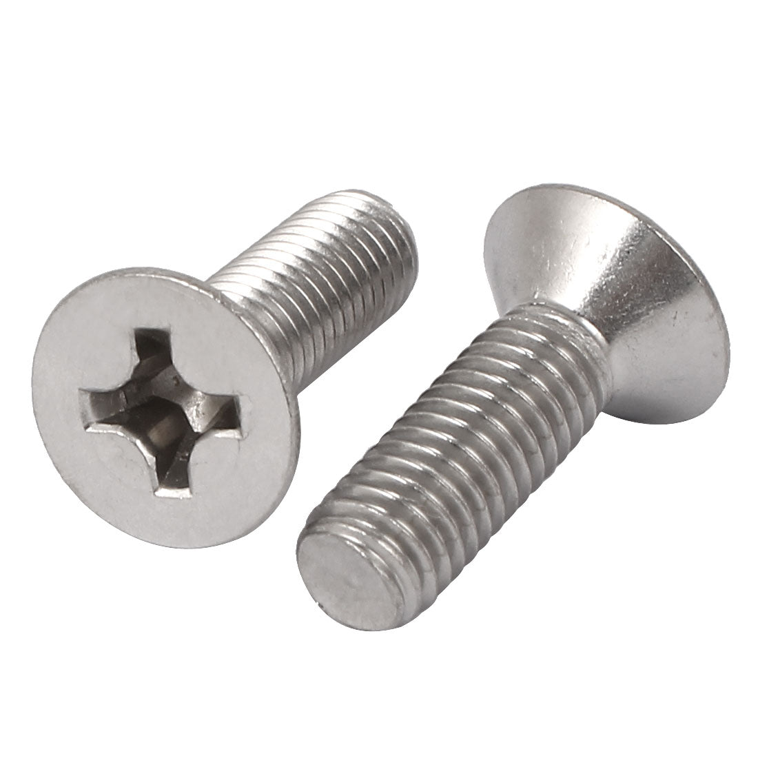 Harfington 5 Pcs M8x25mm 316 Stainless Steel Flat Head Phillips Machine Screws Fasteners