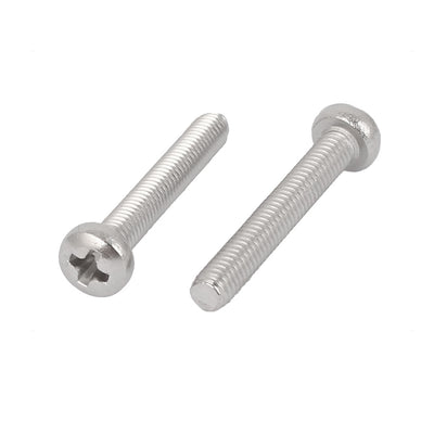 Harfington 50 Pcs M3x20mm 316 Stainless Steel Phillips Pan Head Machine Screws Silver Tone