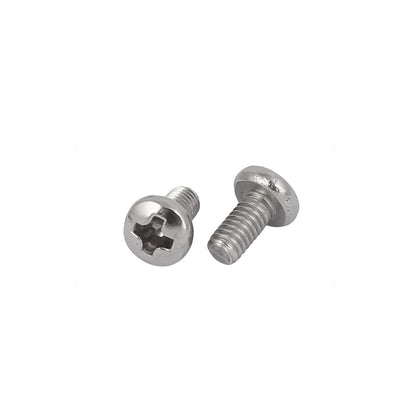 Harfington 50 Pcs M2.5x5mm 316 Stainless Steel Phillips Pan Head Machine Screws Fasteners
