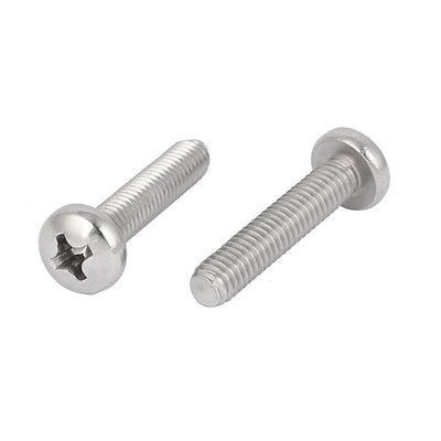 Harfington 50 Pcs M1.6x10mm 316 Stainless Steel Phillips Pan Head Machine Screws Bolts