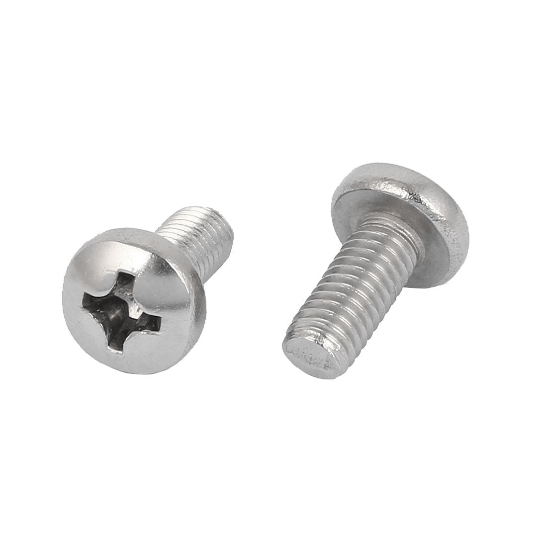 Harfington 15 Pcs M6x14mm 316 Stainless Steel Metric Phillips Pan Head Machine Screws Bolts