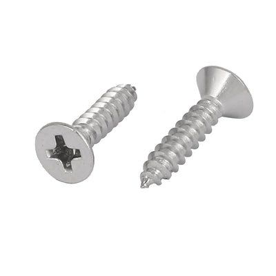 Harfington M3.5x16mm 316 Stainless Steel Flat Head Phillips Self Tapping Screws Bolts 50pcs