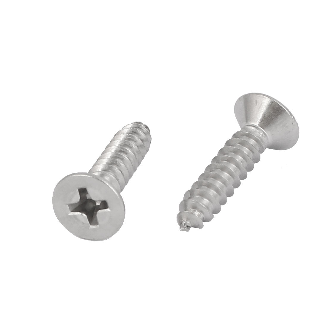 Harfington M4.2x19mm 316 Stainless Steel Flat Head Phillips Self Tapping Screws Bolts 40pcs