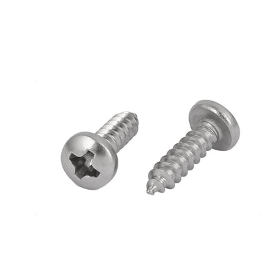 Harfington M3.5x13mm 316 Stainless Steel Phillips Drive Pan Head Self Tapping Screws 50pcs